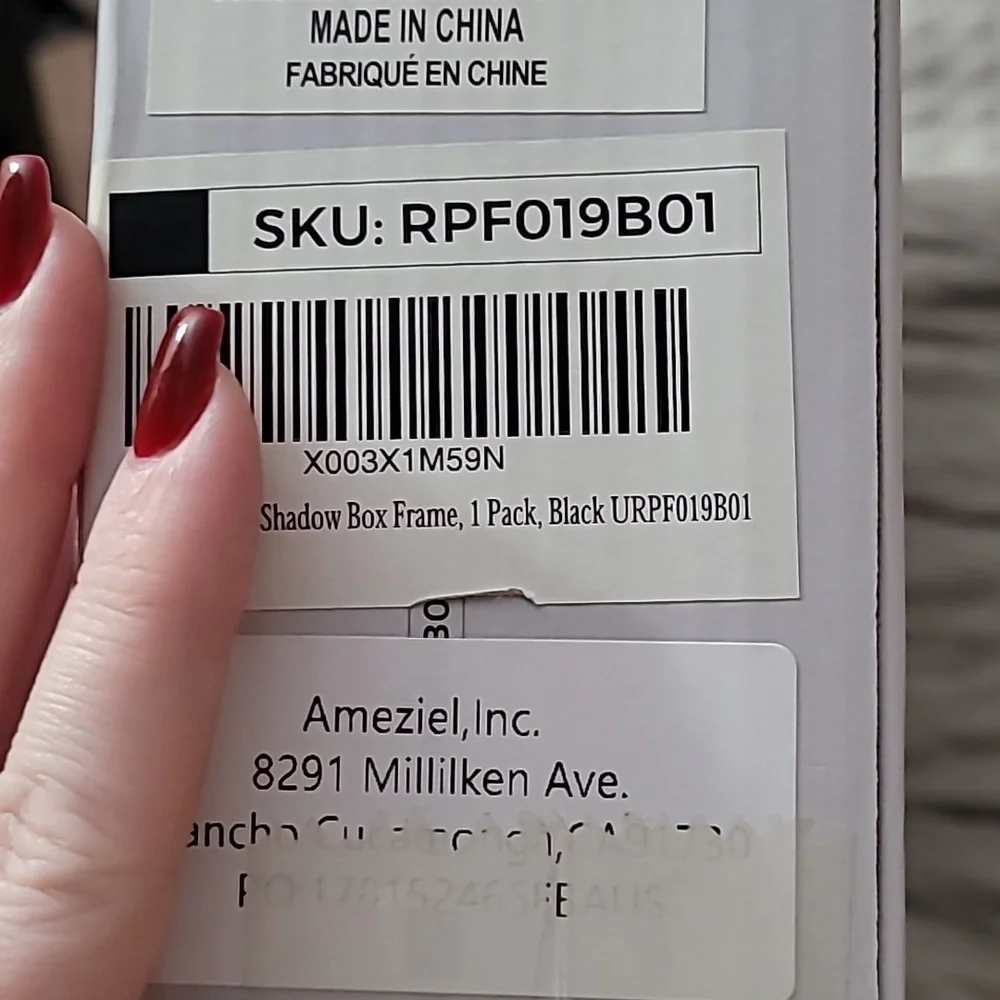 New in box black photo frame, deep, shadow box - Picture 5 of 15